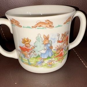 Vintage Bunnykins Royal Doulton Children's Mug with Bunny Design